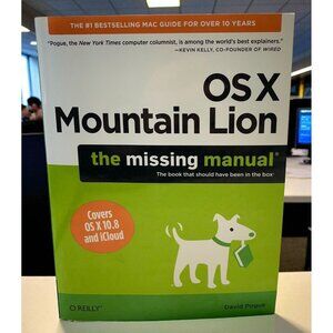 OSX Mountain Lion The Missing Manual David Pogue iCloud OS X 10.8 Expert Insight